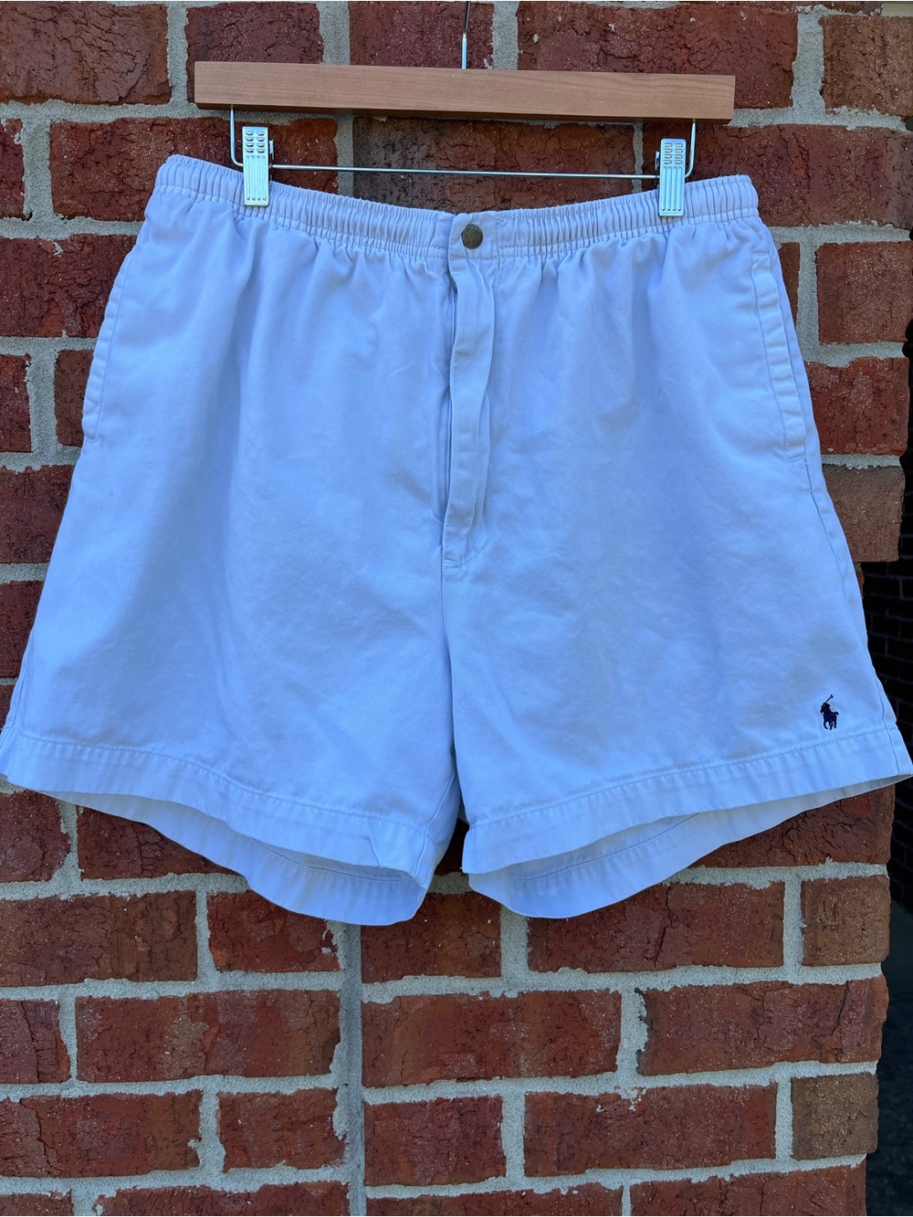 Polo by Ralph Lauren White Men’s Flat-Front Casual Shorts